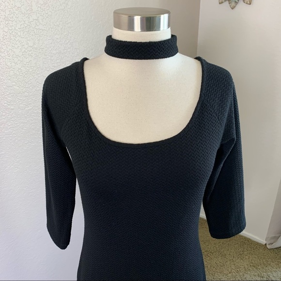 Jessica Simpson NWT Black Tam Choker Bodycon Dress - Picture 4 of 14
